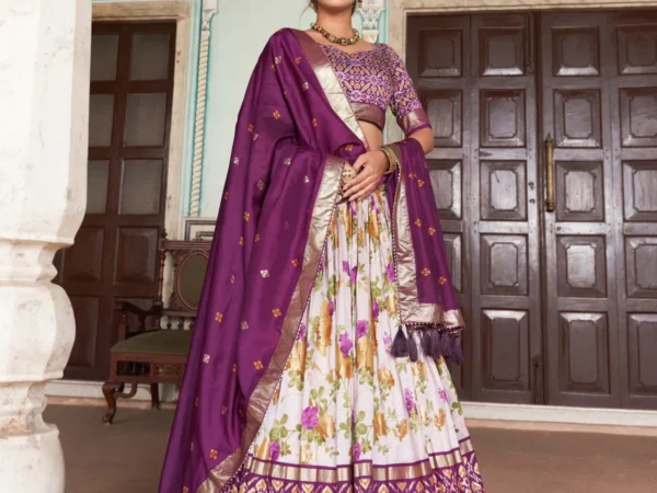 Wine-Patola-Print-Traditional-Lehenga-Choli--Flower-Wine-for-women | Lehenga and choli