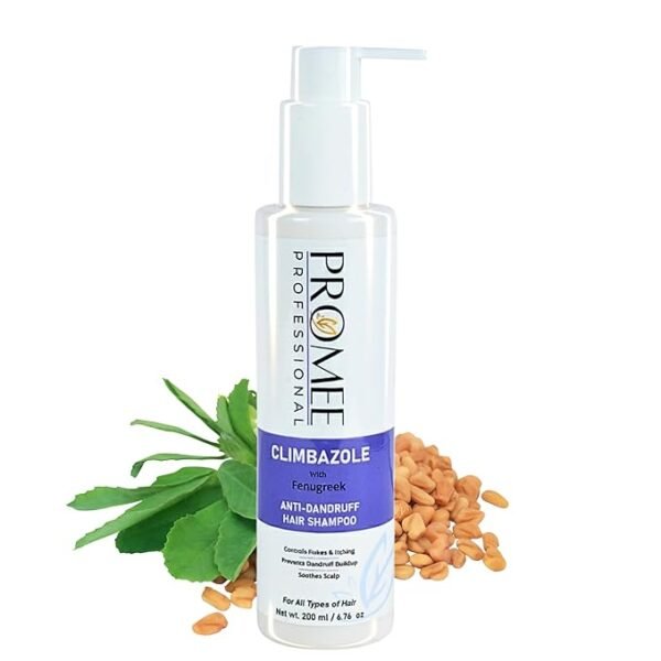 Anti-Dandruff Shampoo with Climbazole and Fenugreek – Deep Cleansing & Nourishing Formula (200 ml) | Promee