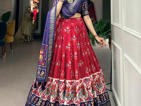 Red-Traditional-Wear-Color-Lehenga-Choli-With-Pretty-Duppata-For-women | Lehenga and choli
