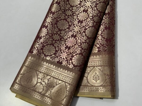 Banarasi Soft silk zari brocade saree
