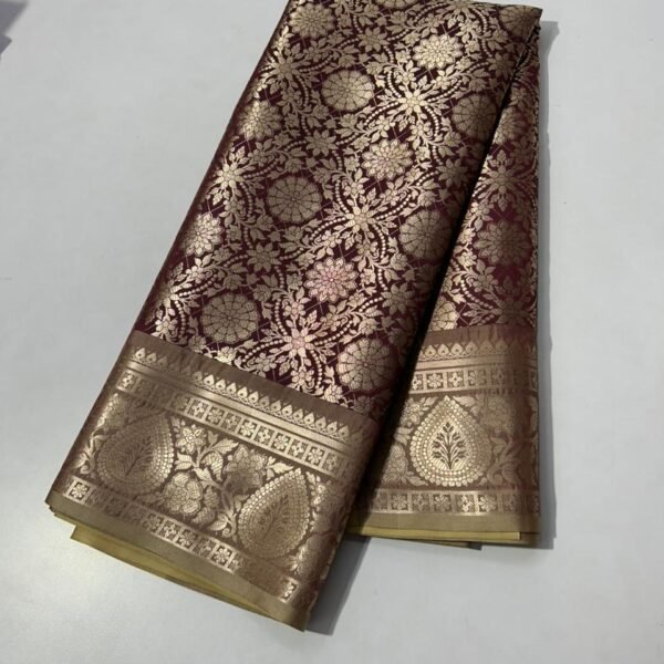 Banarasi Soft silk zari brocade saree