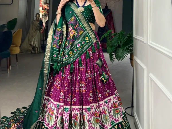 Purple-Traditional-Wear-Color-Lehenga-Choli-With-Pretty-Duppata-For-women | Lehenga and choli