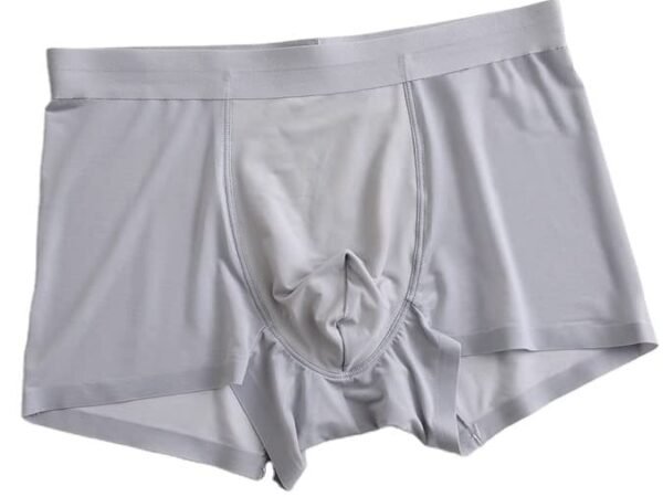 Men’s Ultra-Soft Lycra Material Ice-Silk Men's Short Underwear Men's Brief Boxer Multi Color (Pack of 1)