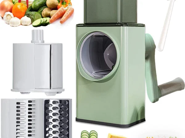 🥕 4-in-1 Mandoline Slicer – Fast, Safe & Effortless Veg Cutting | ASHTAMI VERRA