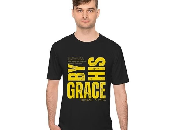 Hellknit Unisex by His Grace Graphic Printed T-Shirt – Casual Cotton Round Neck Half Sleeve Tee for Men & Women, Stylish Comic Design