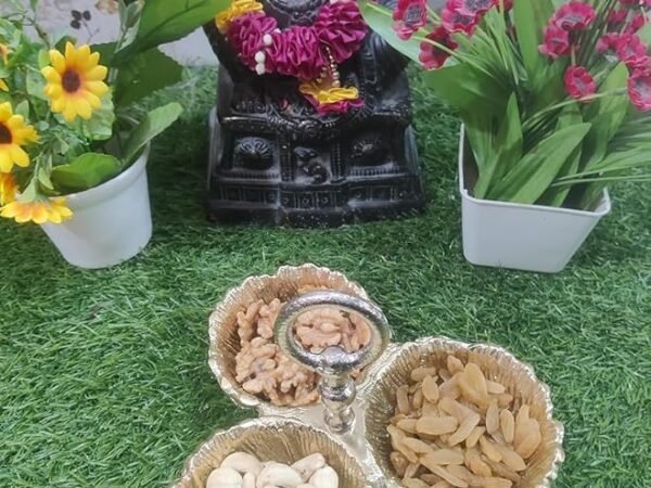 Lotus Tea Light Holder Decorative Candle Stand Metal Flower Antique Brass for Home Decor Indian Pooja Room Piece Traditional Festive Floral Design Three-Piece Elegant Set Spiritual Shape Item Gifting