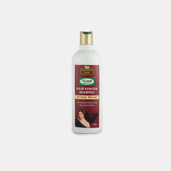 Nion Keratin Shampoo for Weak & Damaged Hair, Cleanses Scalp, Controls Frizz (400 ml)
