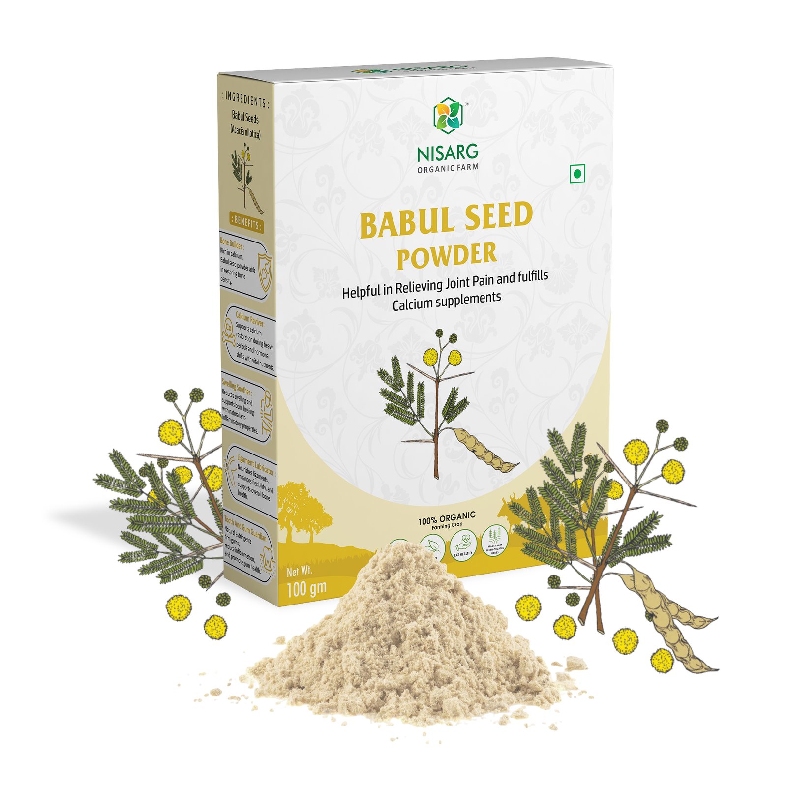 Babul Seeds Powder Front