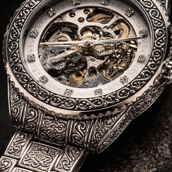 FORSINING Fully Automatic Mechanical Watch for Men | Open-Heart Working Gears Dial, Transparent Case Back | Timeless Luxury & Precision Engineering No Battery Required Just Shake & Wear