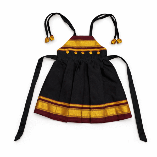 Stylish Black Khan Frock for Girls | Mon and me