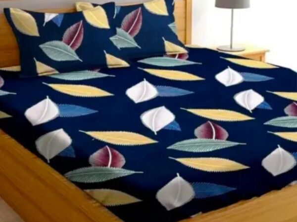 Homdazal glace cotton fitted bedsheets with 2 pillow covers