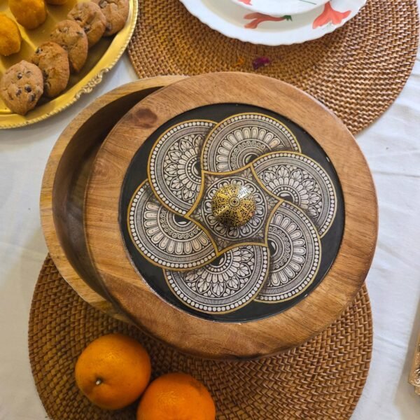 Sophisticated Wooden Multipurpose Storage Box | Ecofriendly Tableware | Stylish & Durable | HOUSE OF HERITAGE