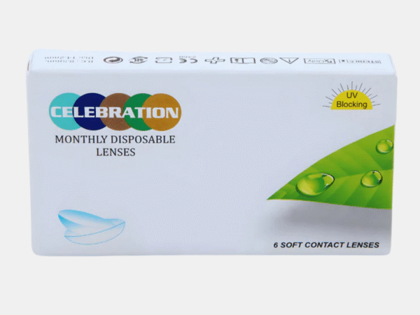 CELEBRATION CLEAR DISPOSABLE LENSES (6 LENS/BOX) MONTHLY | Eyekart