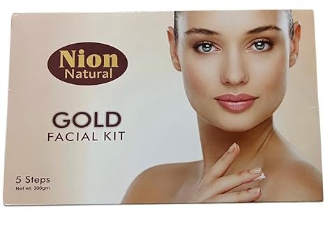 Gold Facial Kit 300 GM (Pack Of 5 + 1 Vitamin C Serum Free ) | Nion Natural