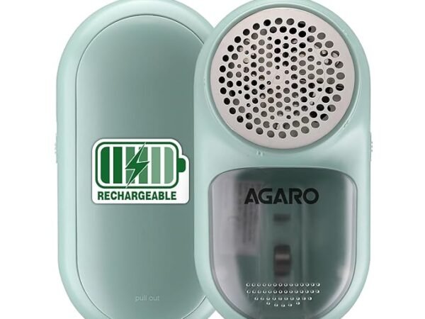 AGARO LR2007 Lint Remover, Fabric Brush, Rechargeable, for Woolen Sweaters, Clothes, Shirts, Jackets, Burr Remover, Pill Remover from Carpets, Curtains. | AGARO