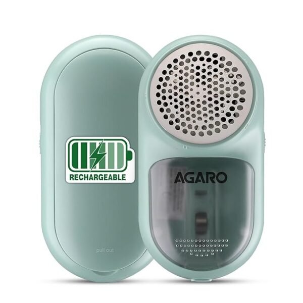 AGARO LR2007 Lint Remover, Fabric Brush, Rechargeable, for Woolen Sweaters, Clothes, Shirts, Jackets, Burr Remover, Pill Remover from Carpets, Curtains. | AGARO