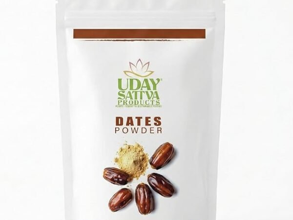 Dates Powder, 100% Natural Dried Khajur Powder, Vegan & Gluten-Free, Natural Sweetener, 100g | Uday sattva