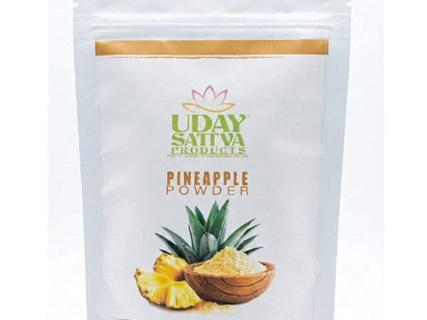 Products Pineapple Powder 100g – Pure & Natural Fruit Powder for Mocktails, Smoothies, Baking & Cooking | No Added Sugar, No Artificial Color or Preservatives | Vegan, Gluten-Free | Ideal for Beverages, Juices, Tea & DIY Recipes | Uday sattva