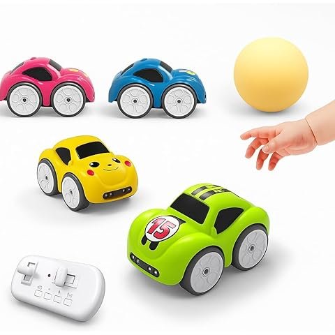 Magic Mini Rc Car, 2026 Upgraded RC Remote Control Sensor Car Gestures Follow Small Vehicle, Auto-Avoidance Line Tracking Desktop RC Vehicle, Follow Gesture + Remote Driving (Yellow) | Funshine | Jet Roy