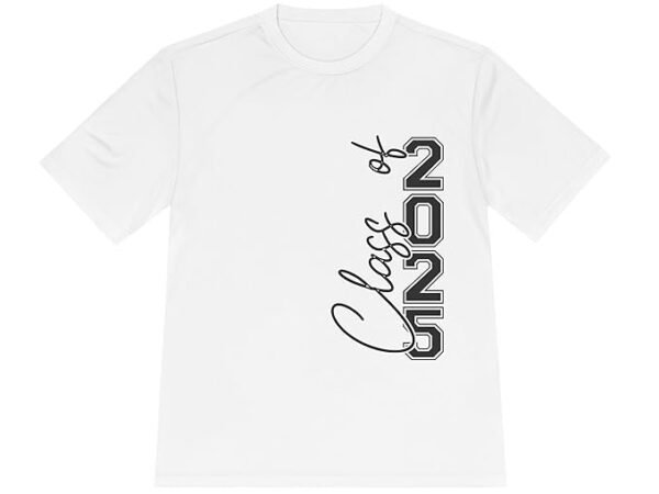 Senior Class of 2025 T-Shirt – Drop Shoulder Fit, Unisex White, Bold Graphic, Twenty 25 Senior Print, College Graduation, Trendy Casual Tees HK00329 (in, Alpha, S, White) | Hellknit
