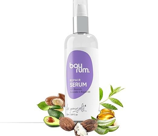 Hair Repair Serum for Dry & Frizzy Hair | Avocado, Argan Oil, Shea butter | Reduces Breakage, Adds Smoothness & Shine | Lightweight Leave-In Hair Serum | 50 ml | Bayrum