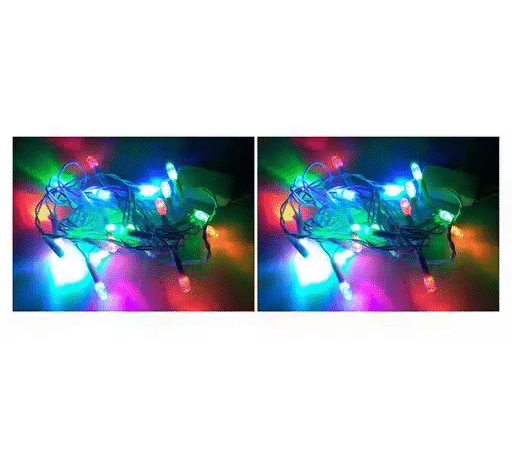2 Pcs Multicolor 12 Feet String Light (Pack of 1) | EmmEmm