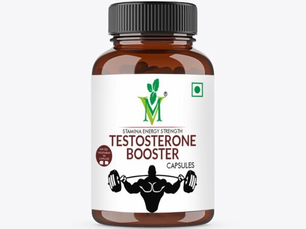 Mint veda 100% Natural and Herbal Vegeterian Testosterone Booster Supplement for Men with Gokhuru | Mind Veda