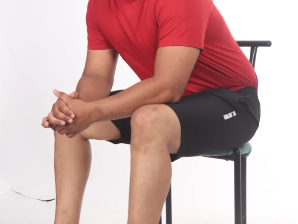 Black Lycra Blend Elasticated Solid Shorts For Men | ADAAISTIC