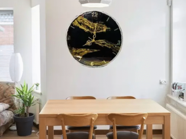 Resin handmade wall clock/ Elegant creation
