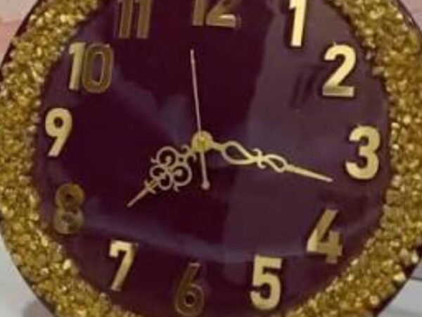 Resin handmade wall clock/ Elegant creation