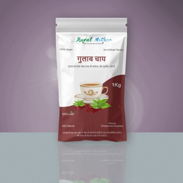Gulab Chai – Premium Rose Infused Tea | 100% Natural & Vegan | Rural Mother