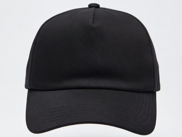 Classic Black Baseball Cap | Adjustable Plain Sports & Casual Hat for Men & Women