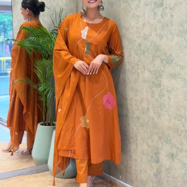 Women's Very Beautiful 3ps Set For  A- line Anarkali suit&nbsp | Attirecarat