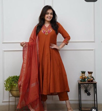 Cotton anarkali suits with dupatta sets&nbsp | Attirecarat