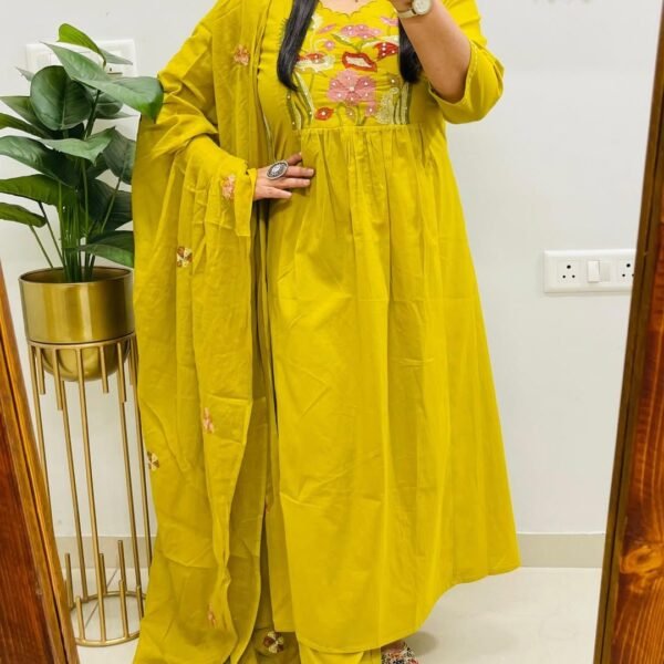 Women's Rayon With beautiful embroidery Fully Stitched Ready To Wear | Attirecarat