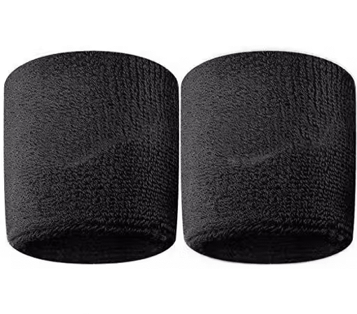 Sweatband Wrist Band Wrist Support for Gym and Sports in Multicolor (Set of 1 Pair) | EmmEmm