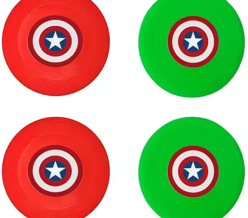 Finest Virgin Plastic 4 Pcs Frisbee Ring Discs for Outdoor Picnic Fun Adventure & Beach Throw Sports (Size: 22 Cm Each) | EmmEmm