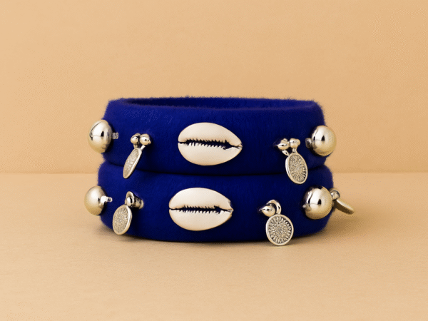 Brahmi [blue colour handcrafted bangles] | NDFASHION