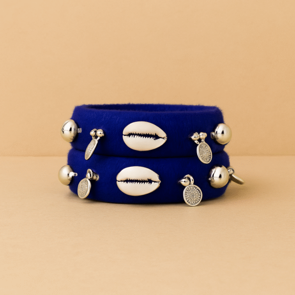Brahmi [blue colour handcrafted bangles] | NDFASHION