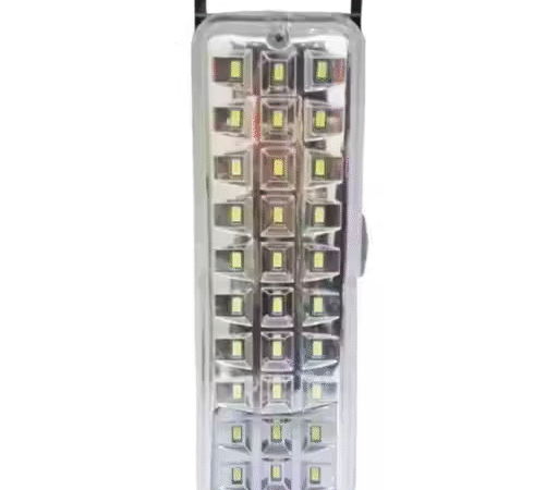 EmmEmm Premium Rechargeable Led Emergency Light with Handle (White) | EmmEmm
