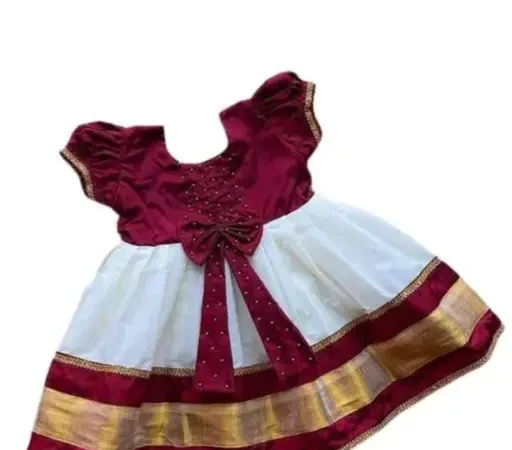 Baby girls white frock ethnic frock | Mom and me