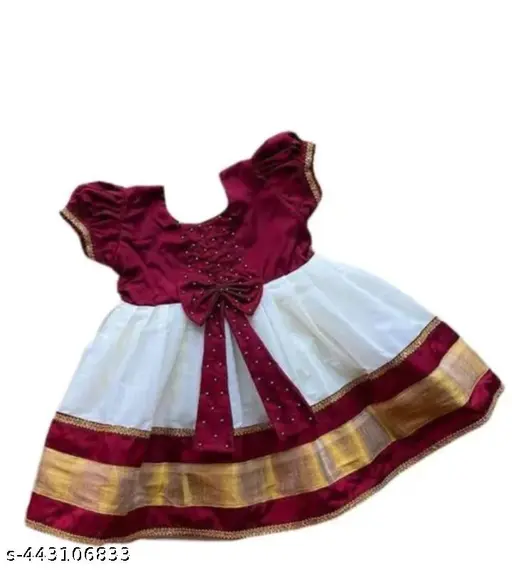 Baby girls white frock ethnic frock | Mom and me