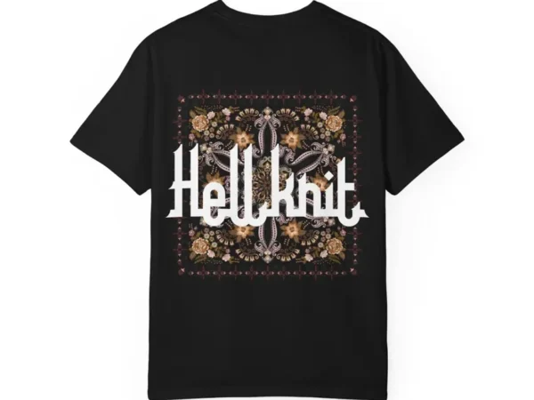 White Western Women Solid Cotton T-Shirt with DTF Print – Round Neck Casual Tee | Hellknit