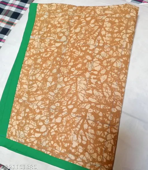 Fabrify New Born Baby Muslin Cotton Super Soft Mattress Bed Spread, Godadi, Quilt, Mattress, Baby Patter for Sleep | Bed (Pack of 1) (Multi- Random Design) (0-6 Month) | Mom and me