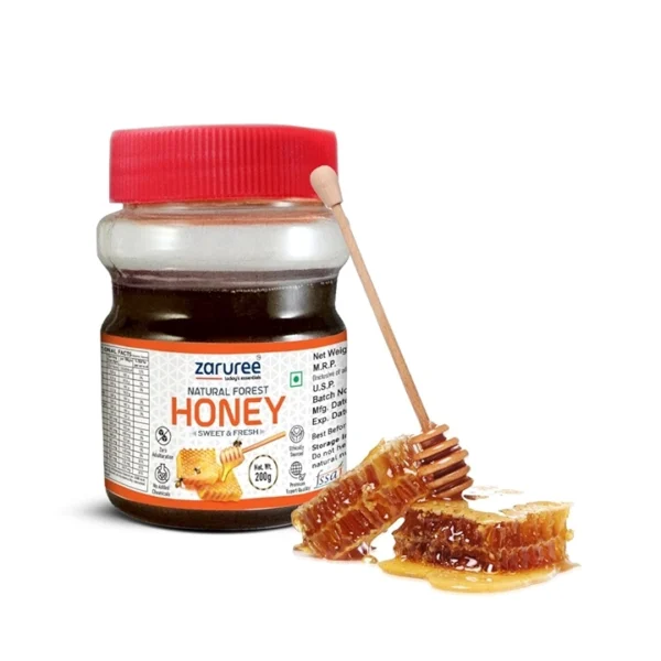 Natural Forest Honey 200g | 100% Raw, Pure & Unprocessed | Organic & Natural Sweetener | Zaruree