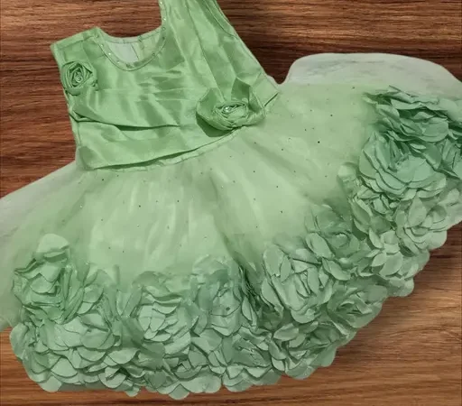 Baby girls beautiful ethnic net frock | Mom and me