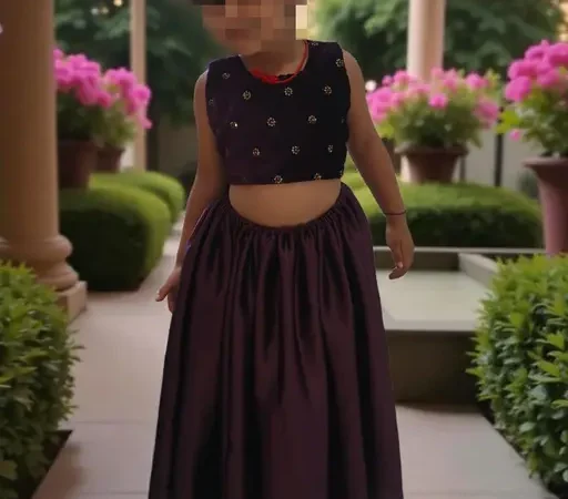 Baby girl velvet lehenga choli | Mom and me