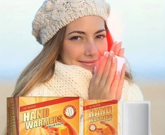 Hand Warmers Pack of 20 Pcs (10 Pairs) | Air Activated Disposable Self-Heating Body Warmer Patches | Long-Lasting Natural Heat Packs for Winter, Travel, Camping, Trekking & Outdoor Use | WUGO