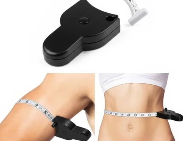 Body Measuring Tape with Lock Pin & Retractable Push Button | Fitness, Weight Loss, Tailor, Sewing, Handcrafts – Portable & Accurate Tape Measure | WUGO