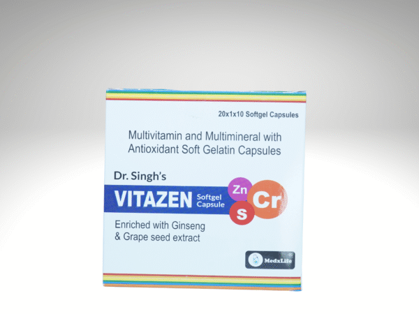 Vitazen Capsules with Ginseng & Grape Seed Extract | MedxLife